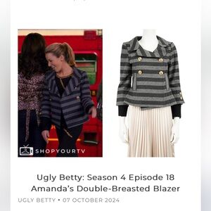 Smythe
Grey Stripe Double-Breasted jacket size 6